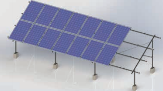 Ground Mounting System-Concrete foundation